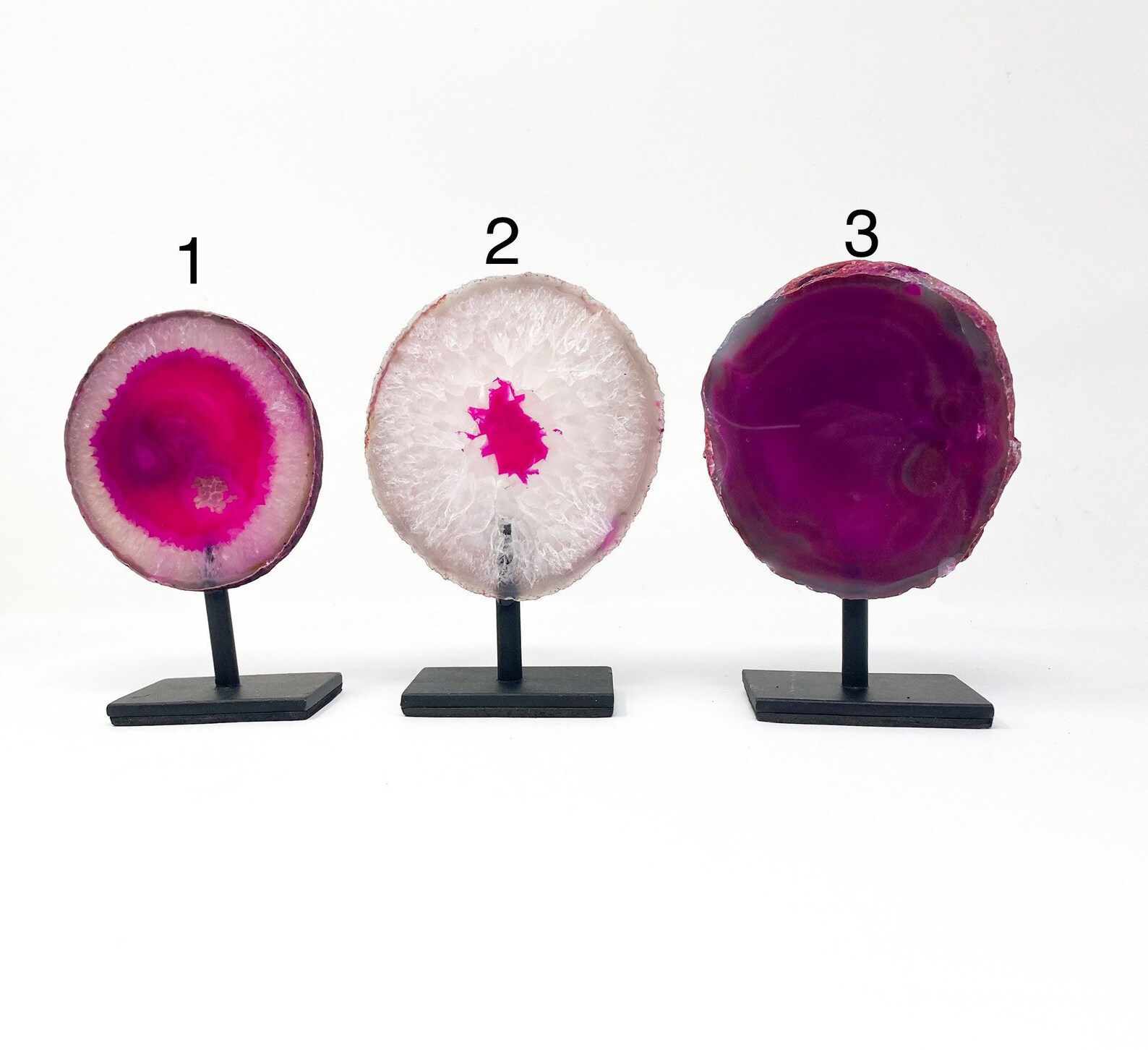 Agate Slab on Metal Stand Agate Home Decor Great Gift Etsy