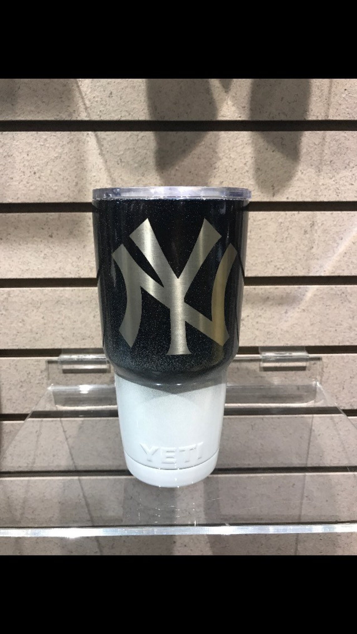 Custom Stainless Steel YETI / Ozark New York Yankees Tumbler Powder