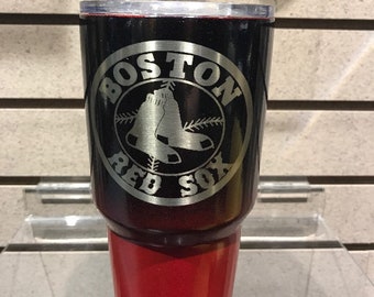 Gobelet personnalisé YETI/Ozark Boston Red Sox en acier inoxydable avec revêtement poudré gravé au laser 30 oz/20 oz