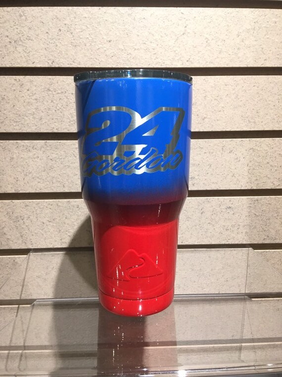 Custom Stainless Steel Yeti Ozark Jeff Gordon 24 Tumbler Etsy
