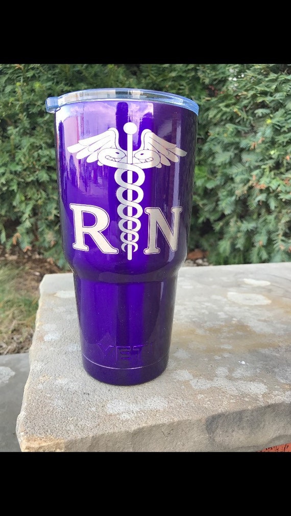 Custom Stainless Steel YETI Ozark Registered Nurse RN Tumbler