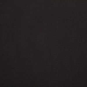 May include: A solid black fabric with a subtle texture. The fabric is smooth and has a slightly sheen finish.