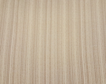 Cream & Gold Stripe Open Weave Drapery Fabric - By The Yard