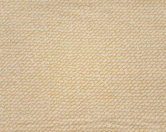 Poly Cotton Fabric - 6 3/4" Wide - Tan and Beige Abstract