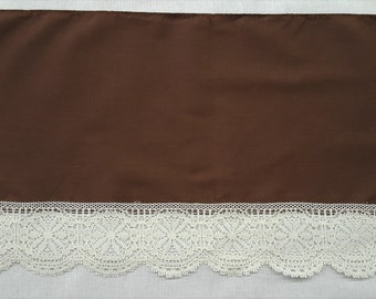 Brown & Light Beige Lace Decorative Vintage Trim - 4 1/2 Yards or 5 Yards