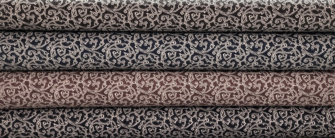 Scroll Color Traditions Print 100% Cotton Fabric - by the Yard - Etsy