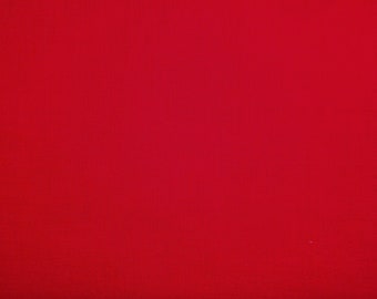 May include: A solid red background.