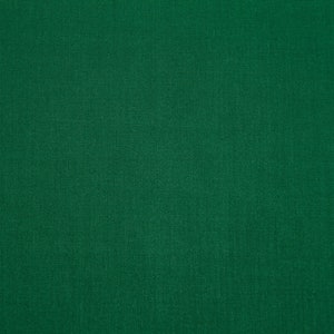 May include: A solid green fabric with a subtle texture. The fabric is a deep, rich green color.