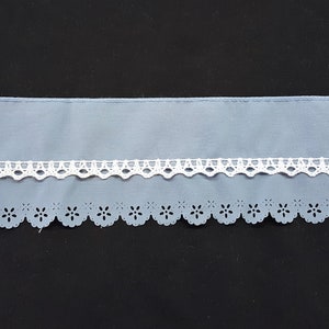 Scalloped Country Blue Decorative Vintage Trim - 5 Yards