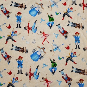 12 Days Of Christmas Print 100% Cotton Fabric - By The Yard