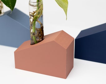 Modern Propagation Station Houses | Plant Decor | Plant Lover Gift | Indoor Plants Tube Vase | Plant Holder | Wedding Plant Centerpiece