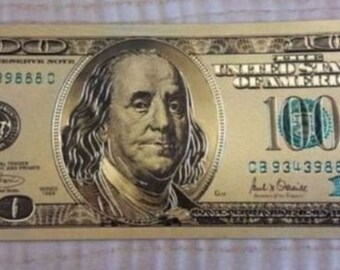 100 dollar bill etsy