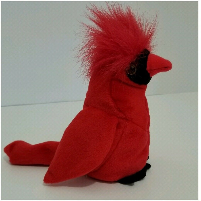 TY Beanie Baby \u201cMac\u201d The Cardinal \u2013 Rare with 4 Errors