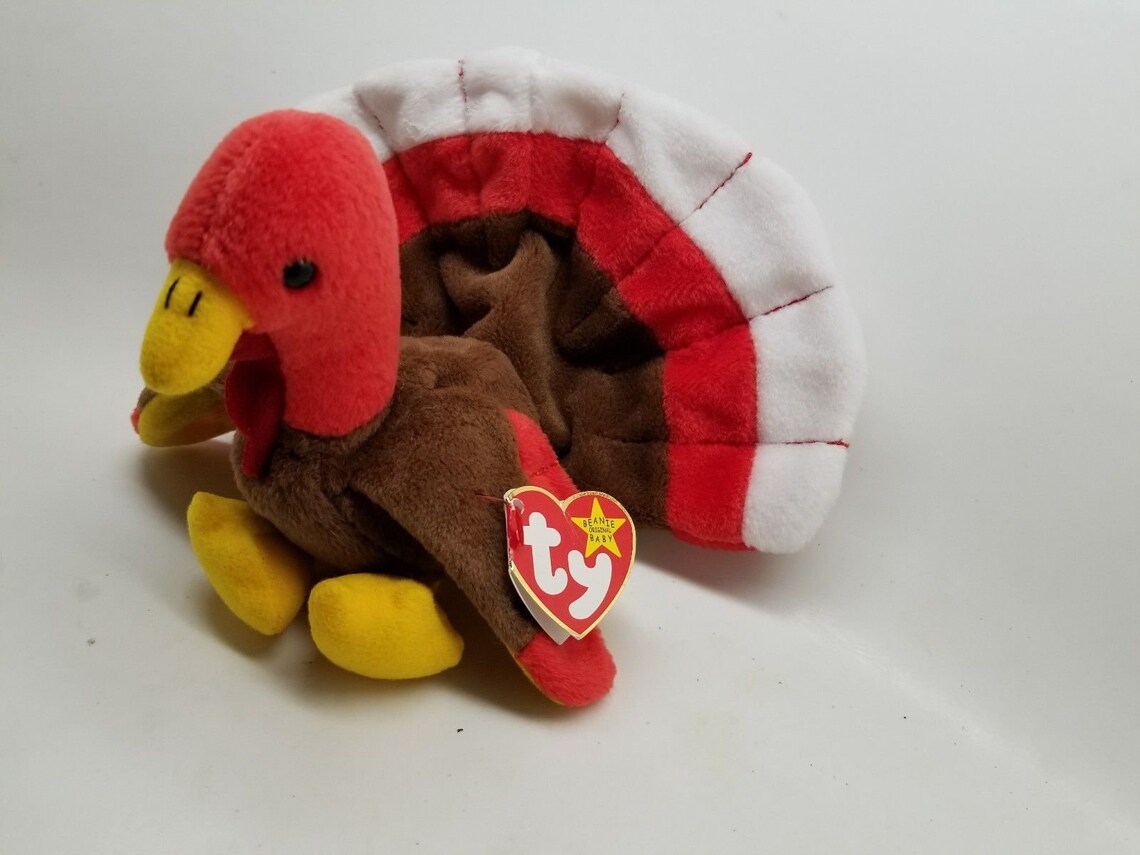 Ty Beanie Baby Gobbles Double Tush Tags ERRORS 1996 Rare & Etsy
