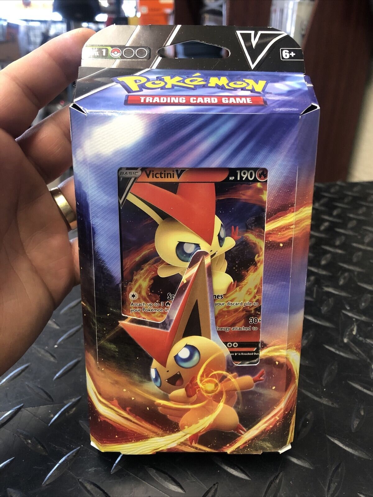 Pokemon Trading Card Game Victini V Battle Deck Sword & - Etsy