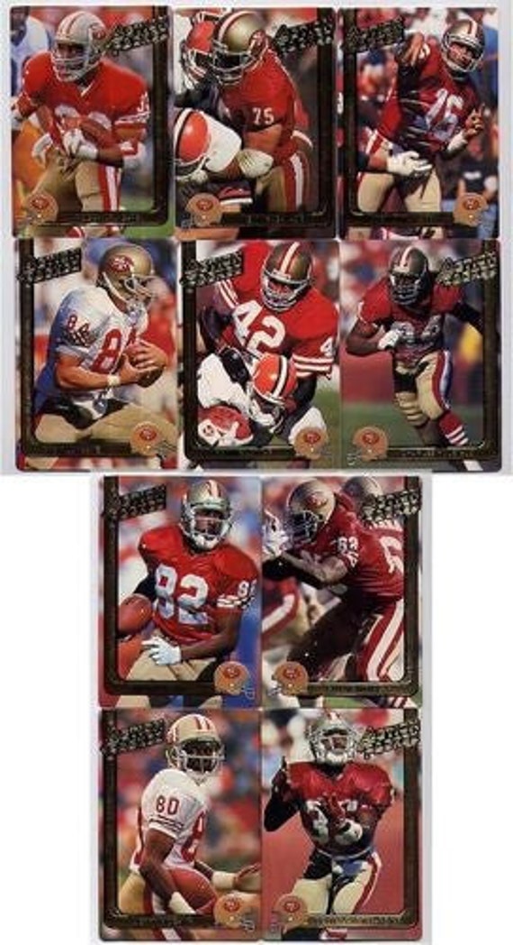 Action Packed San Francisco 49ers Team Set Joe Montana Jerry Rice R ...