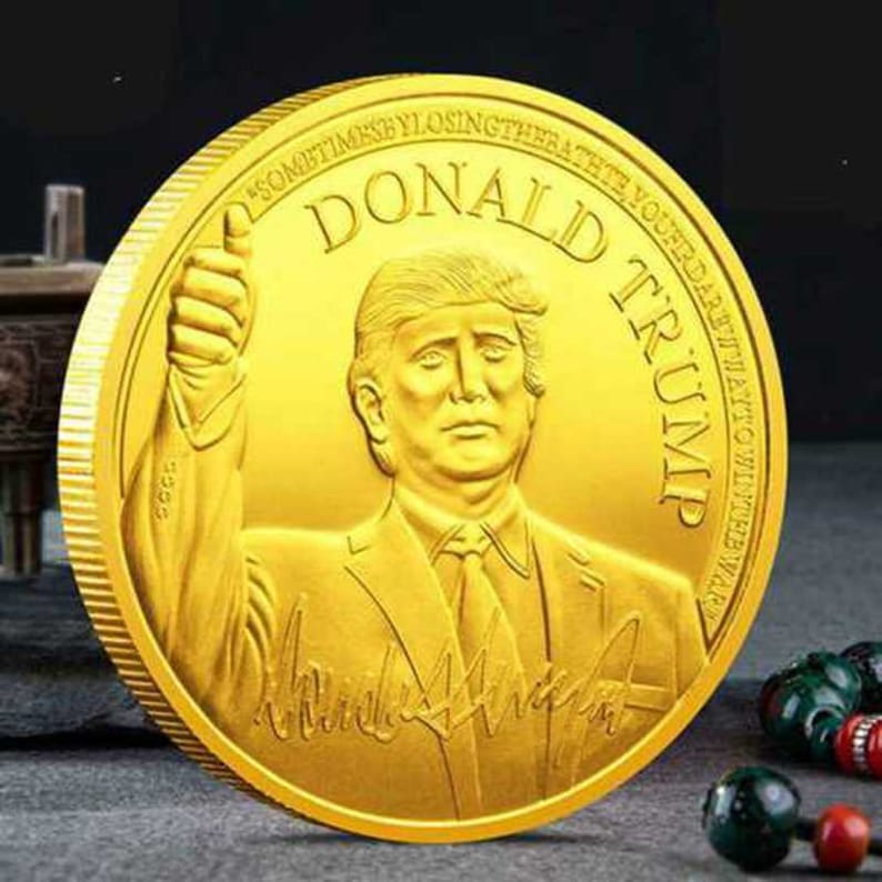 Donald Trump President OFFICIAL GOLD Dollar Commemorative Coin Etsy