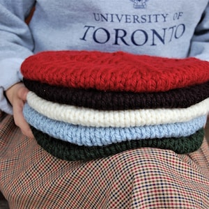 Chunky Knit Beret | 5 Colors Available