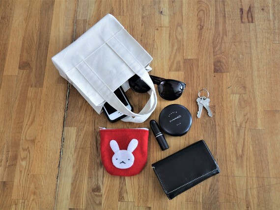 Mini Canvas Tote Bag - Etsy