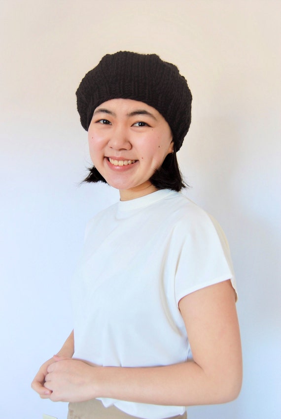 Chunky Knit Beret | 5 Colors Available - Etsy display picture 2