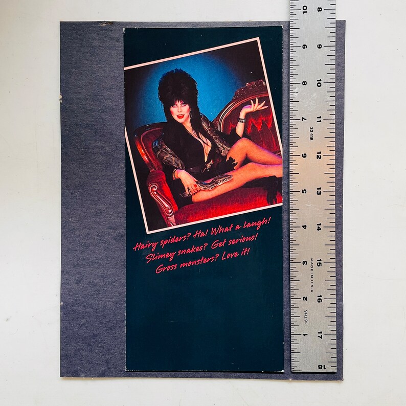 Elvira Spiders Snakes Monsters Wooooo Scary Birthday Card - Etsy