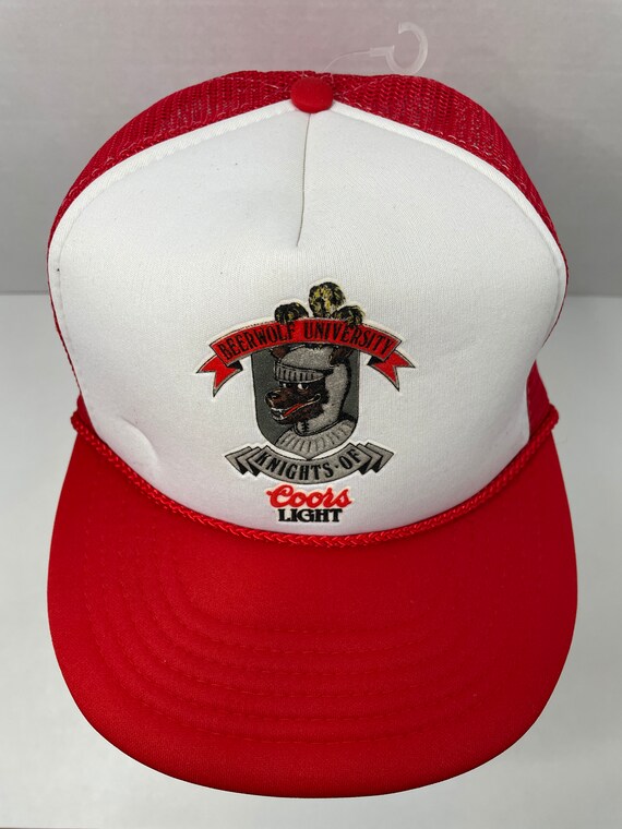 Coors Light Beer Wolf University Knights Red White Tr… Gem