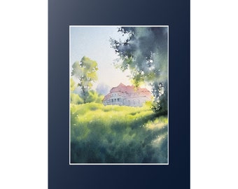 Pittura ad acquerello originale / Originales Gemälde, Aquarell / Opera d'arte / Acquerello / Immagine / Bild / Aquarelle