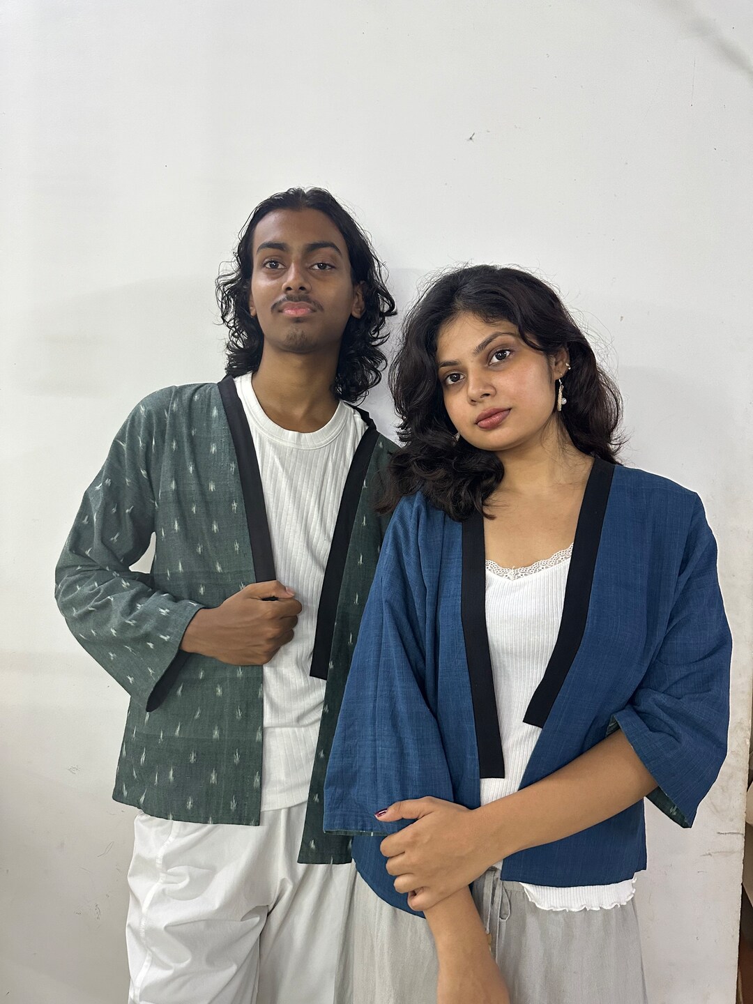 Unisex Reversible Ikat Jacket, Indigo Ikat Overlap & Reversible Jacket ...
