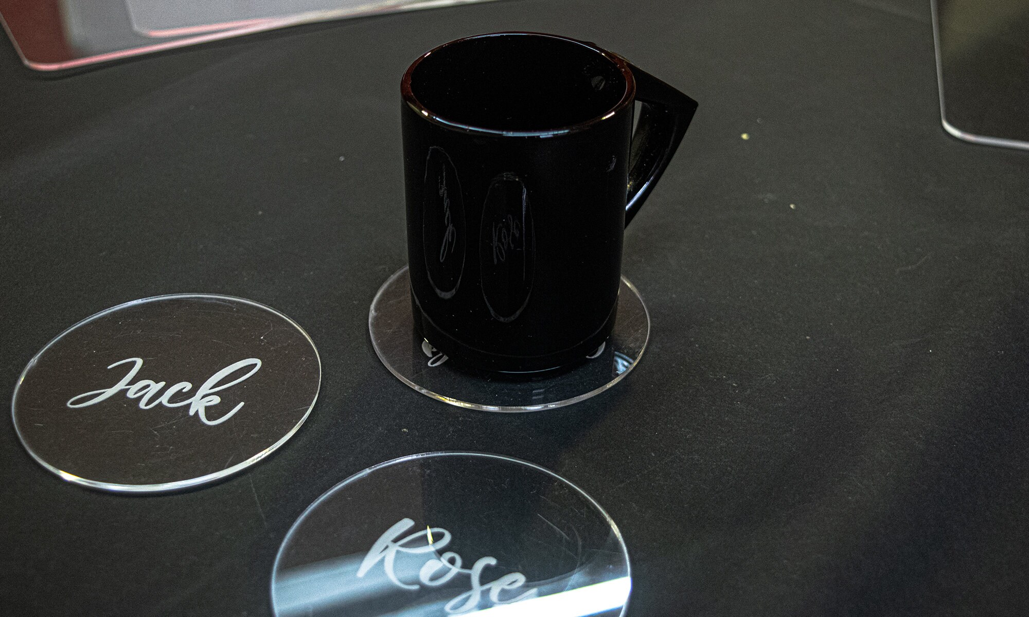 Personalised Name Acrylic Coasters Etsy