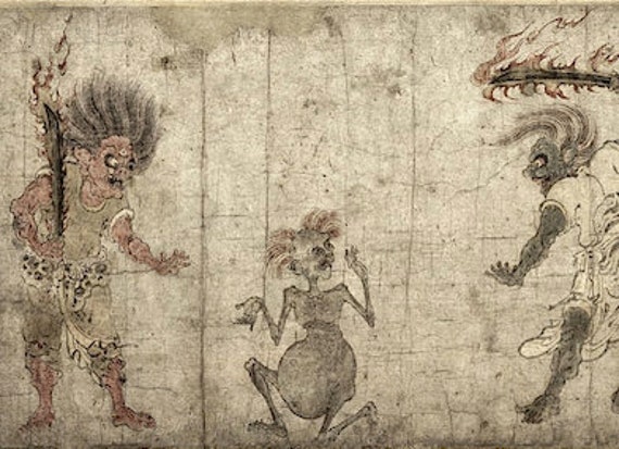 デジタル ダウンロード - 珍しい江戸時代 (1603 - 1867) 「餓鬼草紙之