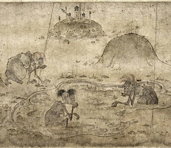 デジタル ダウンロード - 珍しい江戸時代 (1603 - 1867) 「餓鬼草紙之