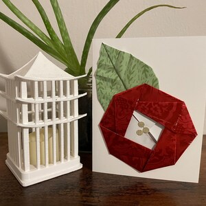 Beileidskarte - Blumenkarte für Freund, Karte für Mitarbeiter, Empathiekarte, geometrische Karte, Blumenkarte, Karte von uns, Beileid, Verlust