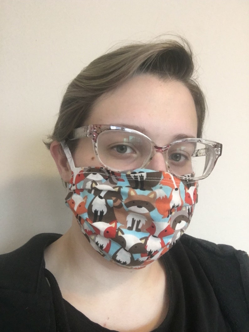 Photo of a fabric face mask