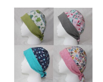 See More! Pediatric Women's Scrub Hat/ Scrub Cap/ Surgical Cap- Animals, Owls, Frogs, Bunnies, Cows, Farm, Cats, Dogs, Medical, Healthcare
