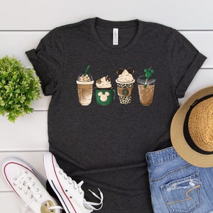 Theme Park Coffee T-shirt, Family Holiday Shirt, Theme Park Shirt, Coffee Lovers, Vacation Shirts, Family and Friends Matching Trip Shirt