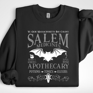Salem Apothecary Halloween Sweatshirt, Vintage Halloween Shirt, Salem Witch Sweatshirt, Witchy Vibes Shirt, Salem Medicine Shirt, Witch Gift