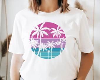 Cute Palm T-Shirt, Funny Tropical Shirts, Summer Tee, Vacation T-Shirt, Gift For Her, Funny Palm Tree Shirt, Summer Trip Shirt, Palm Shirt