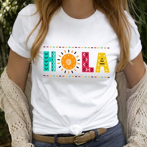RETRO Hola Tee,Latina Shirt,Latina ,Retro Shirt,Latina Girl Shirt,Cool Latina,Cute Latina Shirt Groovy Hola,Retro Shirt,Latina Woman Shirt