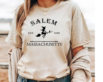 Salem Massachusetts T-Shirt, Halloween Shirt, Sanderson Witches Shirt, Salem Mass Shirt, Witchy Woman Shirt, Spooky Season Sweatshirt