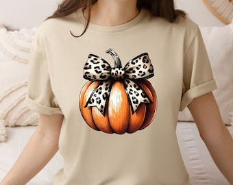Retro Halloween Coquette Bow Shirt, Pumpkin Coquette Bow Shirt, Fall Pumpkin Sweater, Halloween Shirt, Fall Vibes Shirt, Trendy Pumpkin Tees