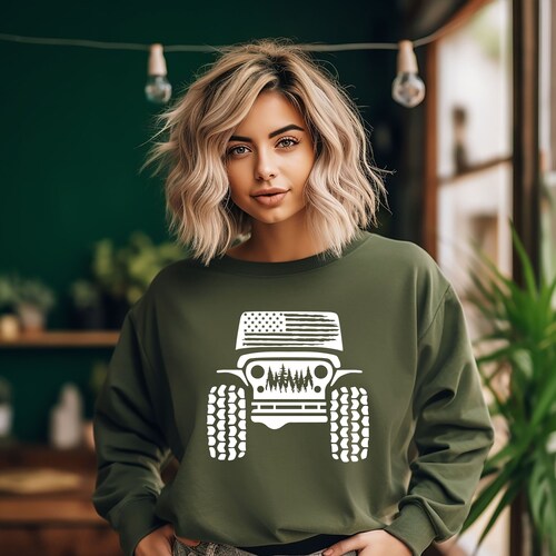 Sweat-shirt tout-terrain américain, sweat-shirt forêt tout-terrain, sweat-shirt tout-terrain américain, sweat-shirt à capuche tout-terrain américain, chemise tout-terrain 4x4