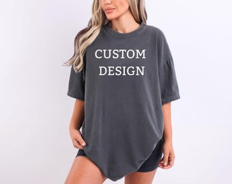 Custom Comfort Colors Shirt, Comfort Colors 1717 Graphic Tee, Personalized Design T-Shirt, Premium Cotton Unisex Tee