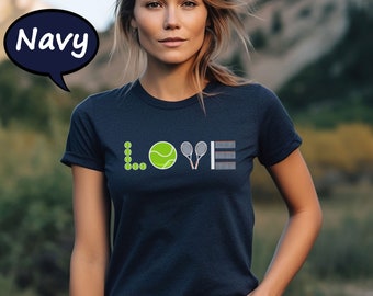 Love Tennis Shirt, Tennis Lover T-Shirt, Tennis Player Shirt, Game Day Shirt, Tennis Mom Shirt, Tennis Lover Gift Tee, Tennis Game Day Tee