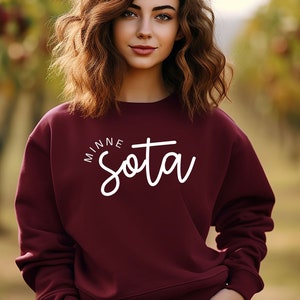 Minnesota Sweatshirt, Minnesota Shirt, Minnesota Home Sweatshirt, Minnesota Lover Sweatshirt, State Of Minnesota Gift Hoodie, Midwest Shirt