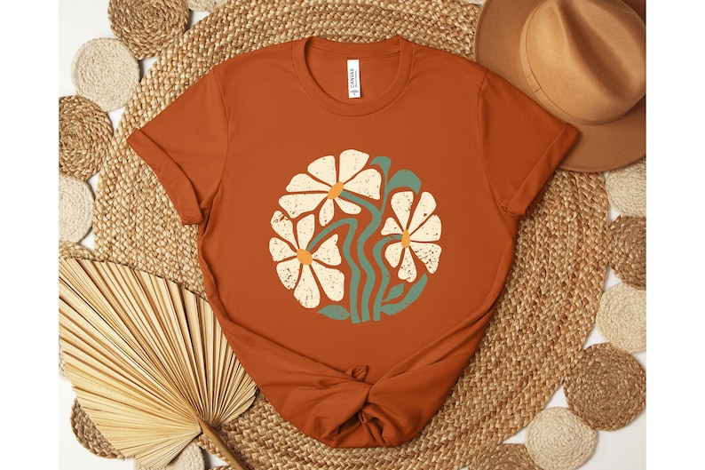 Daisy Shirt, Wildflower Tshirt, Boho Flowers Shirt, Women Floral Shirt, Summer Shirt, Gift for Mom, Botanical Tee Shirt, Daisies Shirt image 3