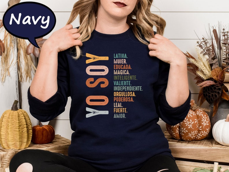 Yo Soy Sweatshirt, Mujer Latina Sweatshirt, Educada Magica Sweatshirt, Educated Latina Hoodie, Hispanic Heritage Month Sweatshirt