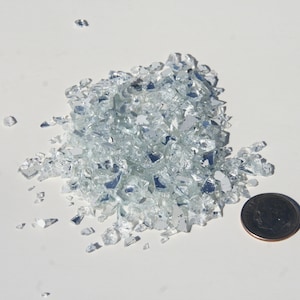 1 Lb. Crushed Glass, Glass for Vase Filler/ Arts/ Crafts / Jewelry / Decoration