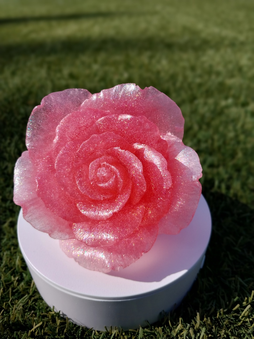 Handmade Large 3D Resin Rose / Flower / Home Decor / Paper Weight - Etsy