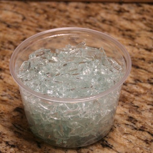 1.5 Lbs. Broken Tempered Glass for Craft and Art Projects – Clear