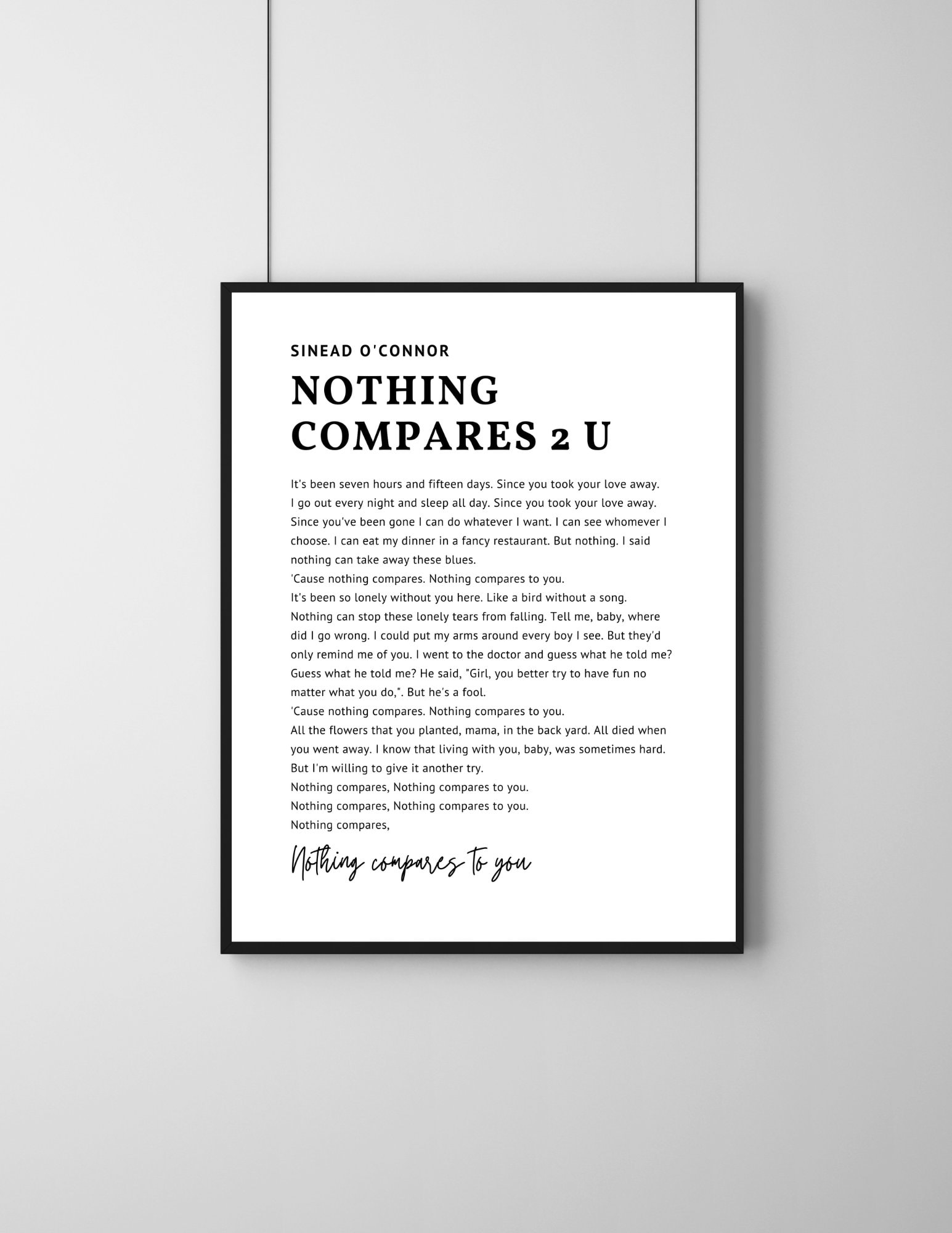 Nothing Compares 2 U